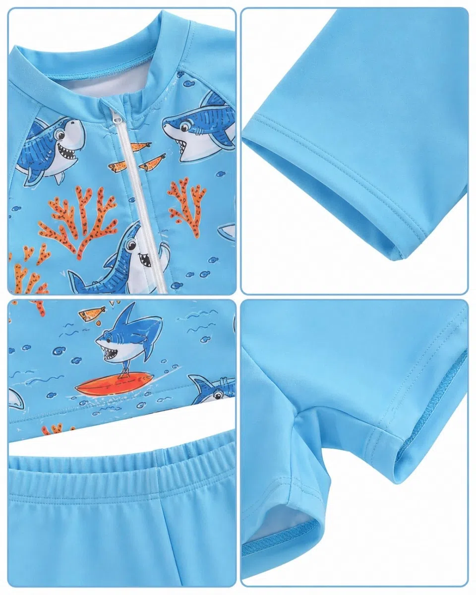 JiAmy Costume da bagno per bambini e ragazzi, protezione UV per bambini, costume da bagno intero
