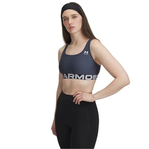 Under Armour HG Mid Branded Reggiseno sportivo da donna