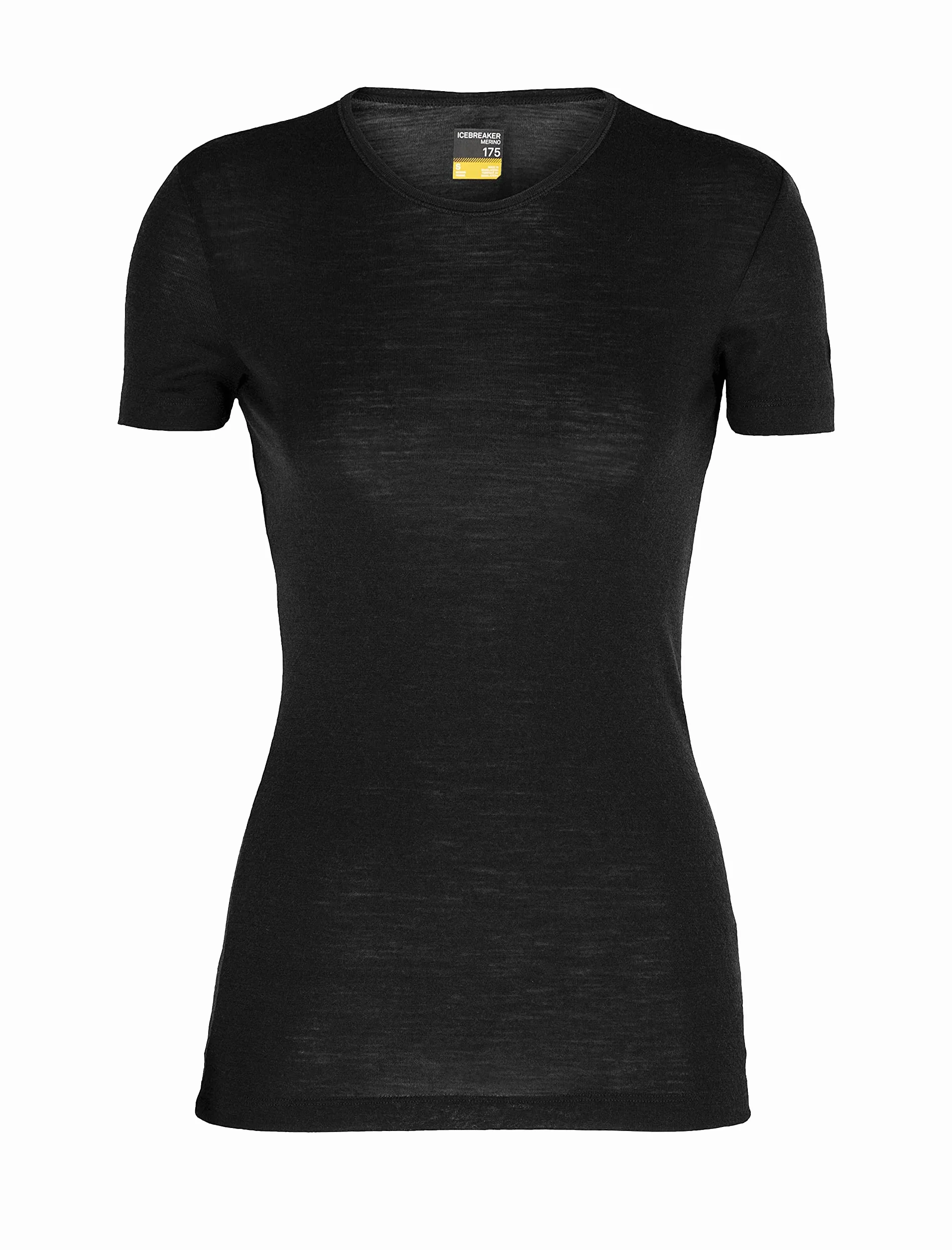 Icebreaker Crewe Maglietta a Manica Corta da Donna - 100% Lana Merino per Escursioni, Sport, Corsa, Fitness - 175 Tessuto Ultraleggero