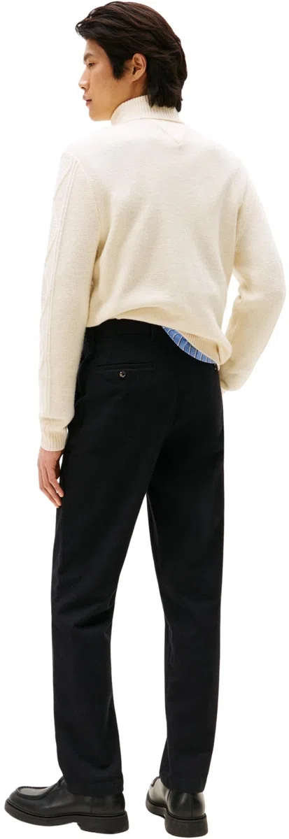 Tommy Hilfiger Uomo Pantaloni Chino Brushed Melange Denton Straight Fit