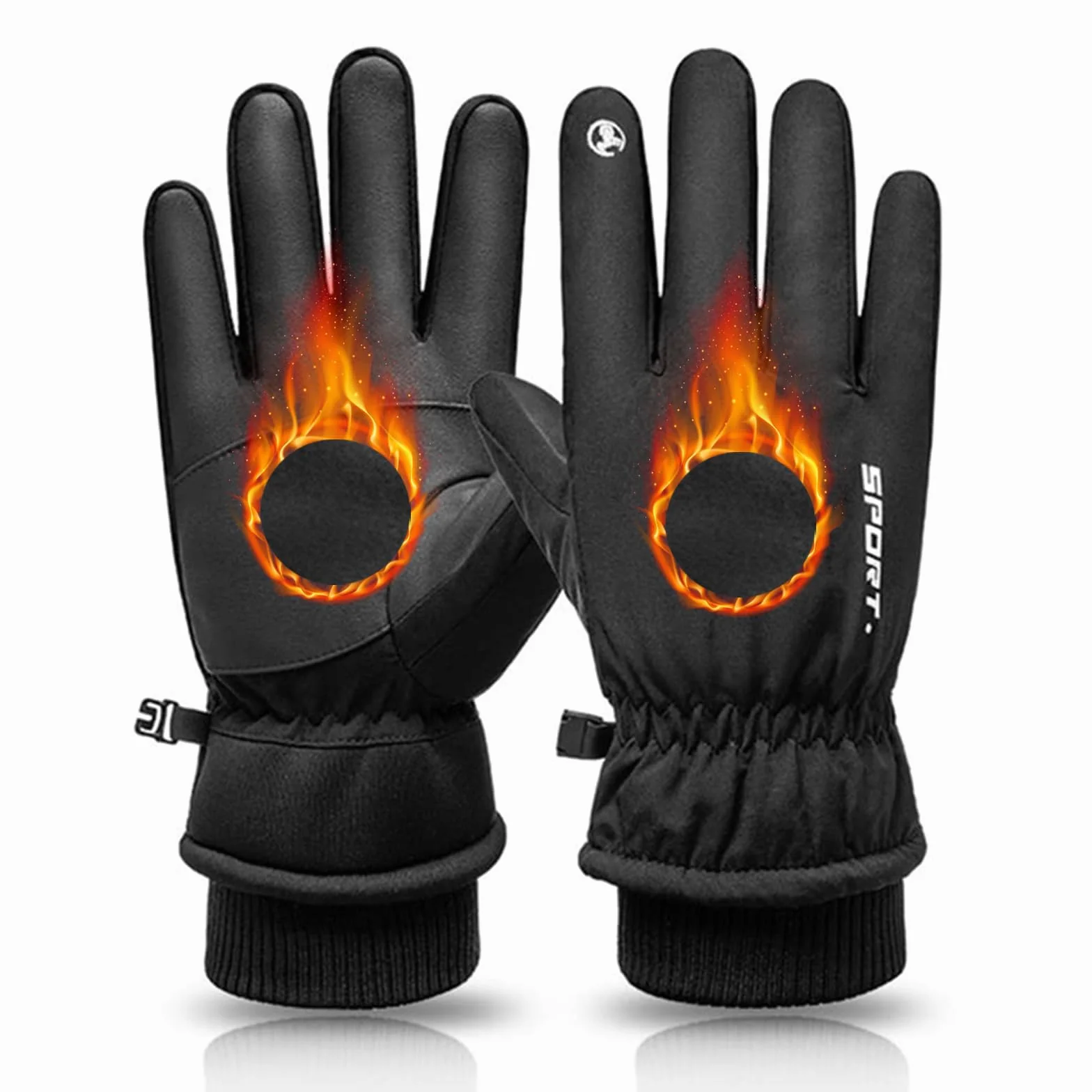 Guanti da Sci, Guanti Invernali Impermeabile Caldo Guanti Sportivi Antivento Caldi Guanti Antiscivolo Guanti Touch Screen per Uomo Donna Sci Snowboard Moto Bici Corsa Trekking Alpinismo Ciclismo