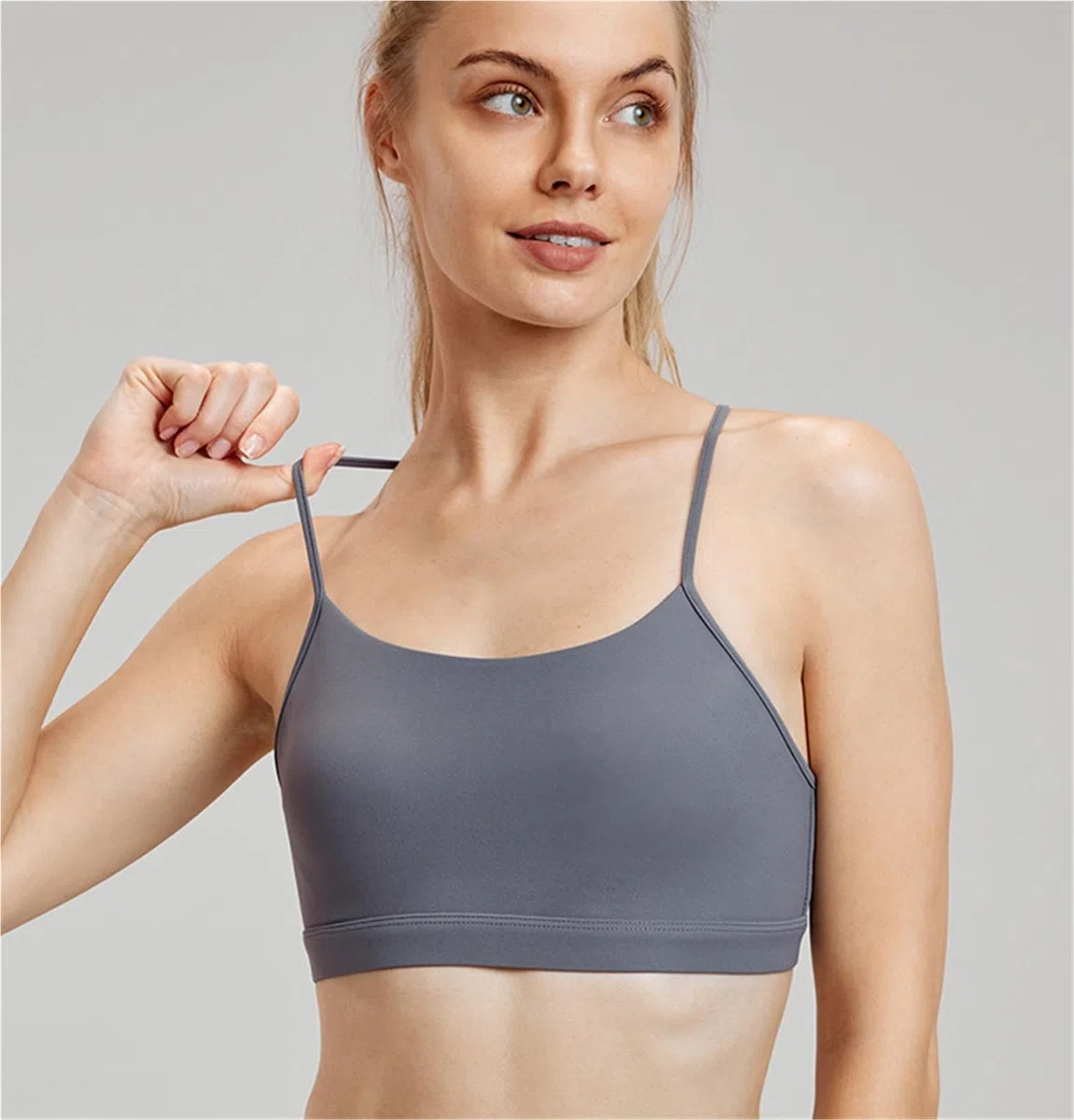 Reggiseno Sportivo Donna Reggiseno Sportivo Da Donna Con Canotta Y-Line, Spalline Sottili, Reggiseno Yoga Imbottito Traspirante Comfort Reggiseno Sportivo(G,Large)