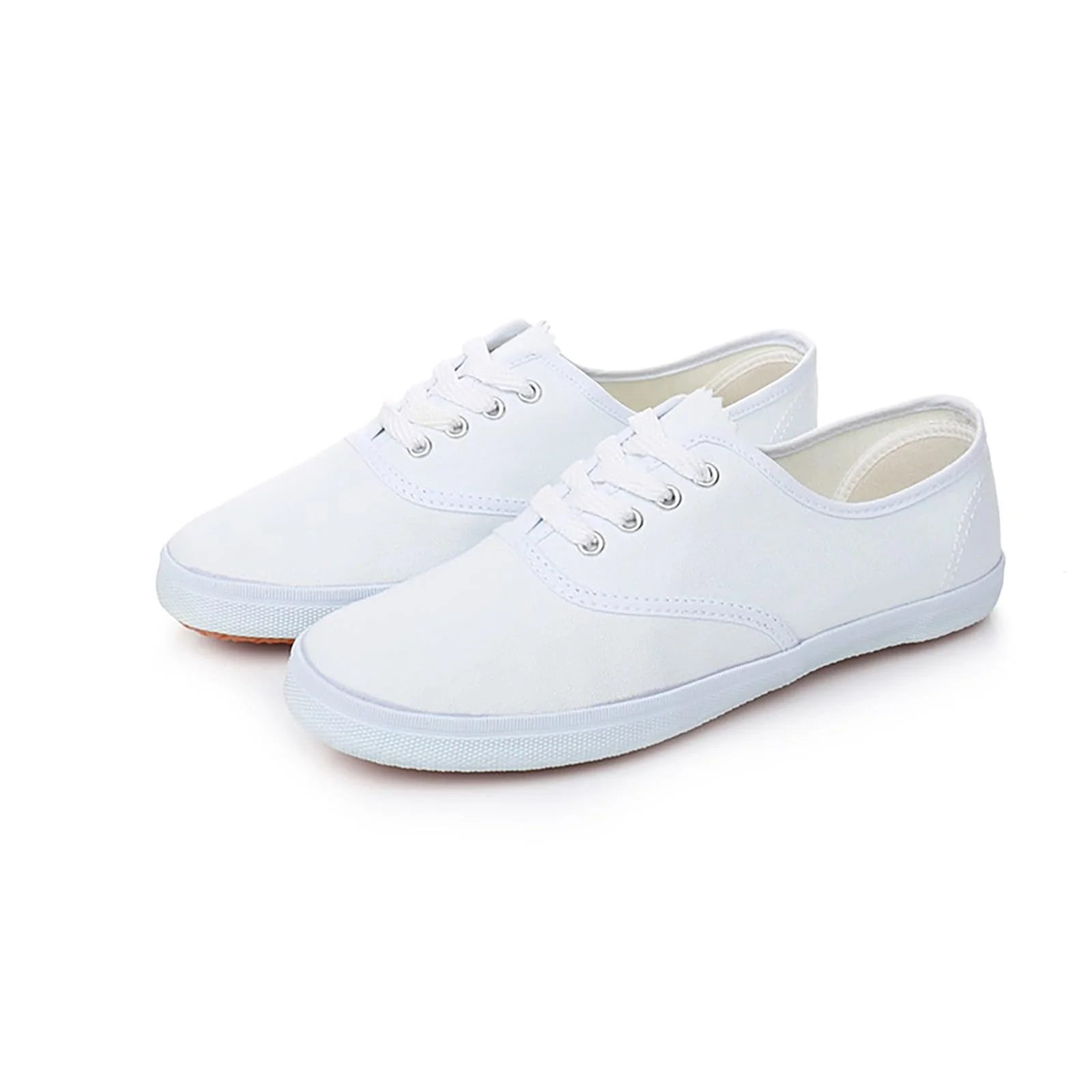 Generisch Scarpe da ginnastica basse, scarpe in tela, da donna, leggere, in tessuto morbido, con plantare largo, unisex, in tela, di grandi dimensioni