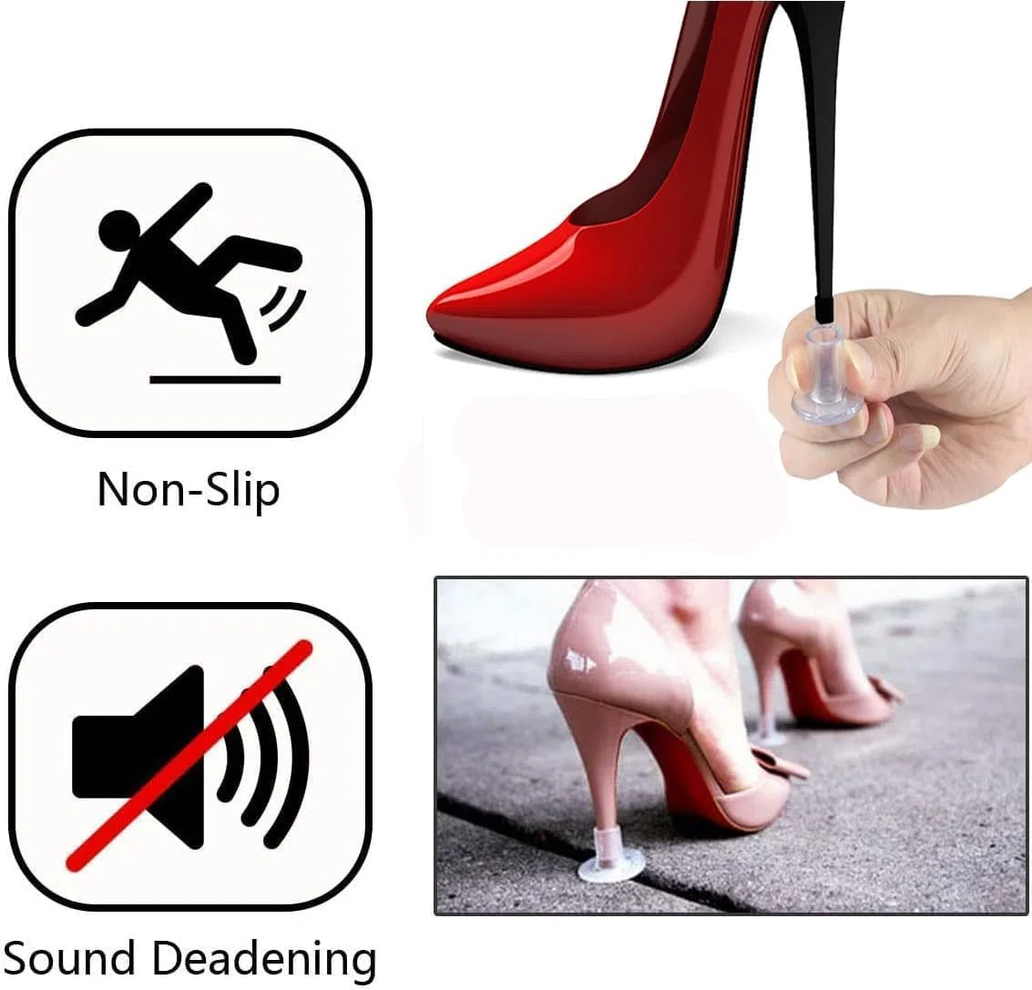 MEISO 25 Paia Salvatacchi Proteggi Tacchi Donna, Salvatacco, Proteggi Scarpe Tacco a Spillo Erba, Salvatacchi Matrimonio, per Matrimoni, Attività All'aperto (S)