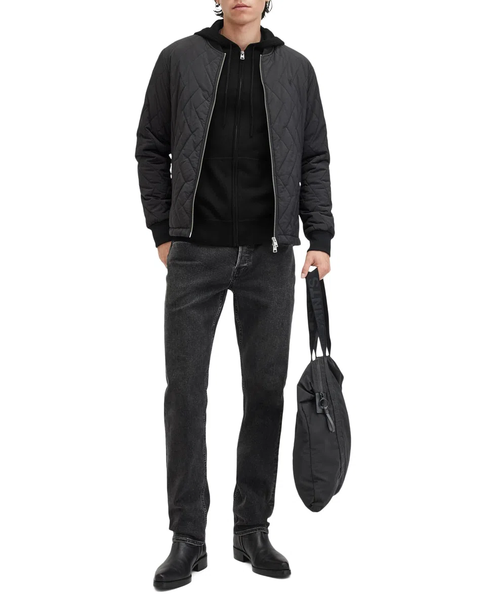 Allsaints Mode Merino Zip Hoody Felpa con Cappuccio Uomo