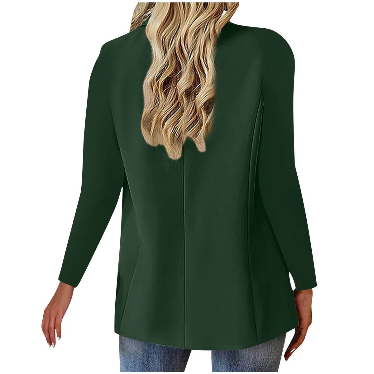 Giacca da Abito Blazer Donna Elegante Invernale a Maniche Lunghe Blazer con Bottoni Curvy Tailleur Giacche Donna Oversize Jacket Slim Fit Aperto Davanti OL Giacca per Cerimonia Ufficio Business