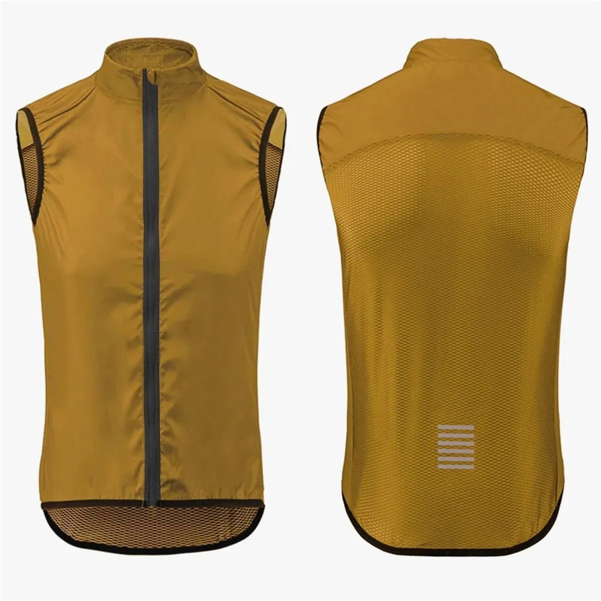 Smanicato Ciclismo Gilet da Ciclismo Estivo Gilet da Ciclismo da Strada Gilet da Equitazione Ultraleggero Antivento for Uomo e Donna(Dark Green,EU-L)