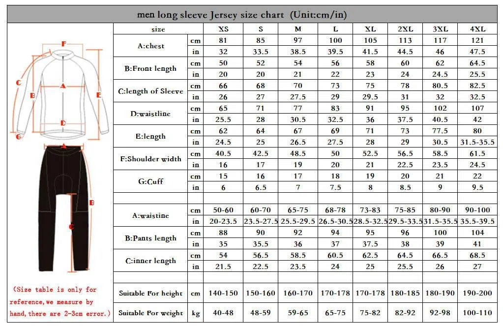 Moxilyn Maglia Da Ciclismo,Abbigliamento Ciclismo Uomo Inverno,Manica lunga+Pantaloni Abbigliamento Fitness,Cuscino 9D Gel,Costume Da Ciclismo,Antivento E Caldo
