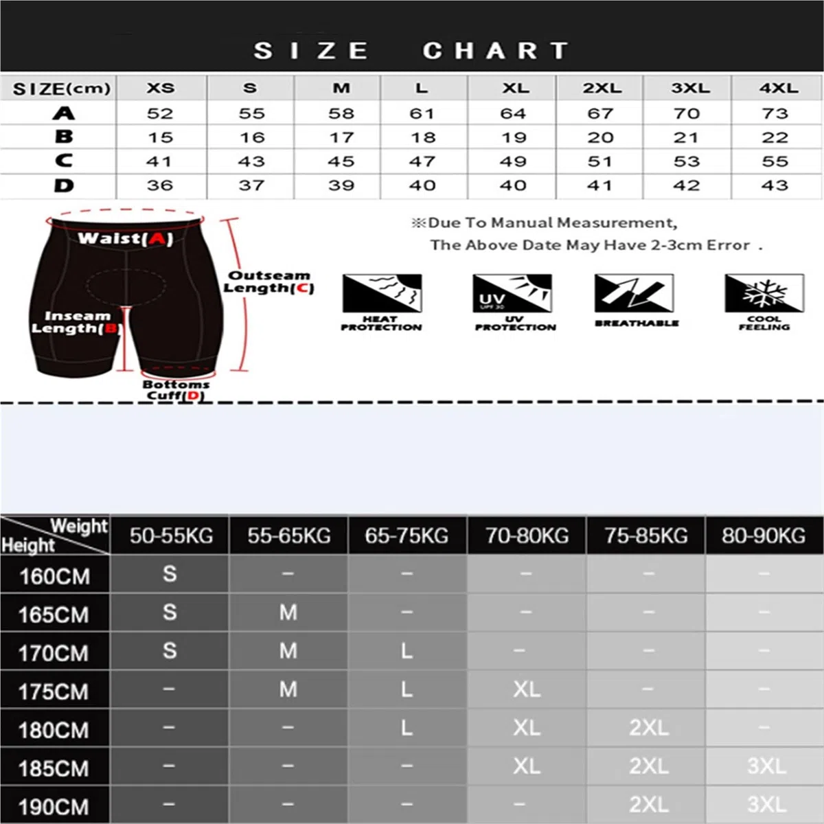 Pantaloncini da Ciclismo 2 Pezzi Pantaloncini da Ciclismo Uomo Estivi con Imbottitura in Gel, Sportivi, Triathlon, Bici Strada, Pantaloni, Uniforme, Maglia, Tasche(Black02,L)
