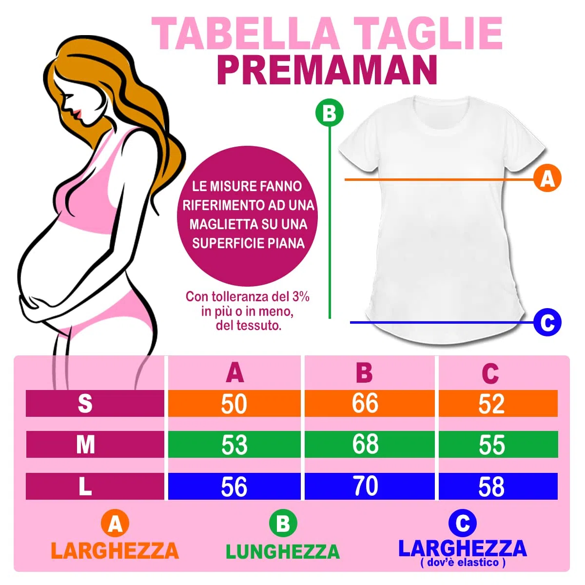 T-Shirt Maglia Premaman Bimba Sorpresa - Annuncio Gravidanza - Regalo Donna Incinta - Idee Regalo Baby Shower e Gender Reveal - Magliette Divertenti - Boy or Girl