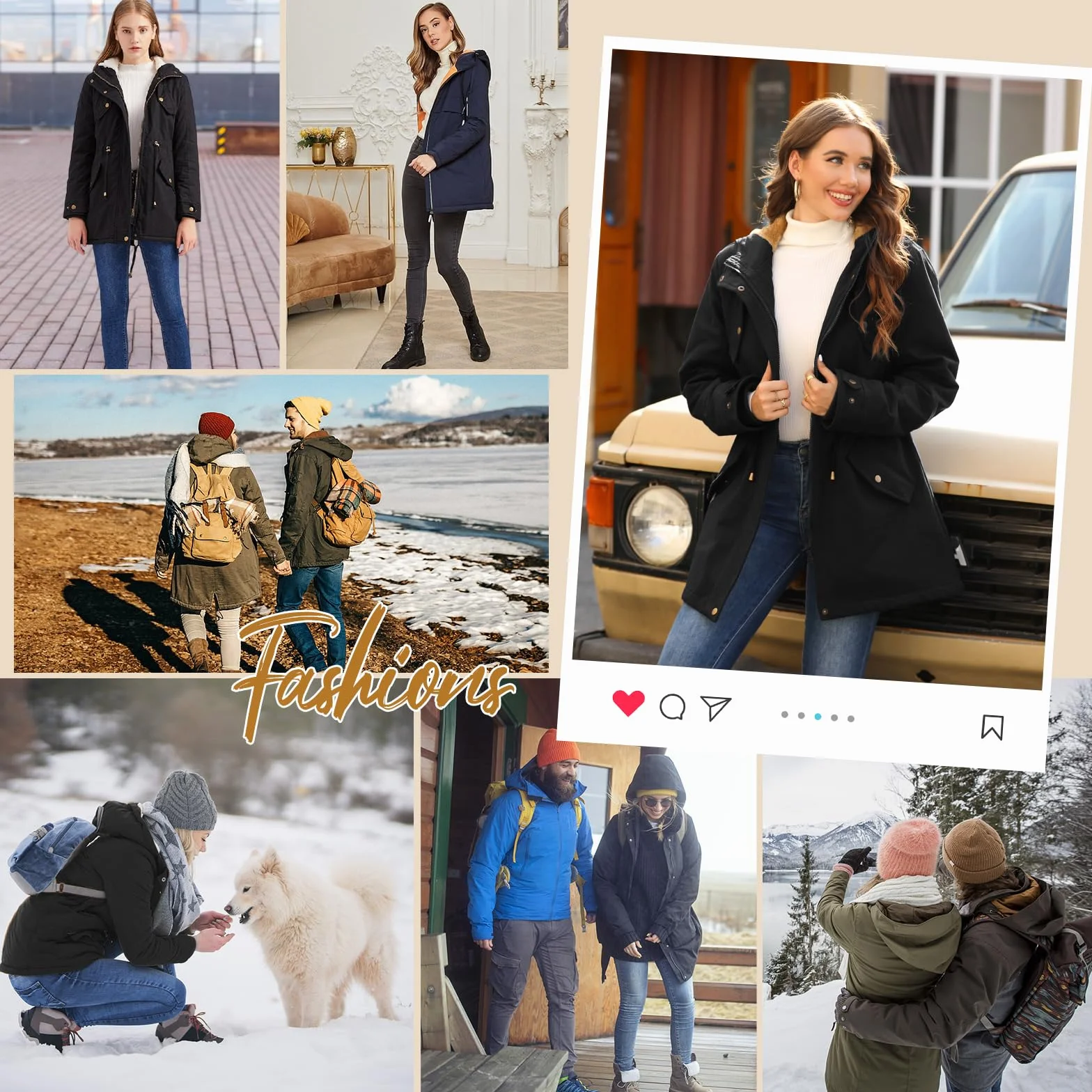Vancavoo Cappotto Giubbotto Donna Parka Invernale Giacca Cappotti Imbottita Caldo Felpa con Cappuccio Media Lugghezza Giaccone Outdoor