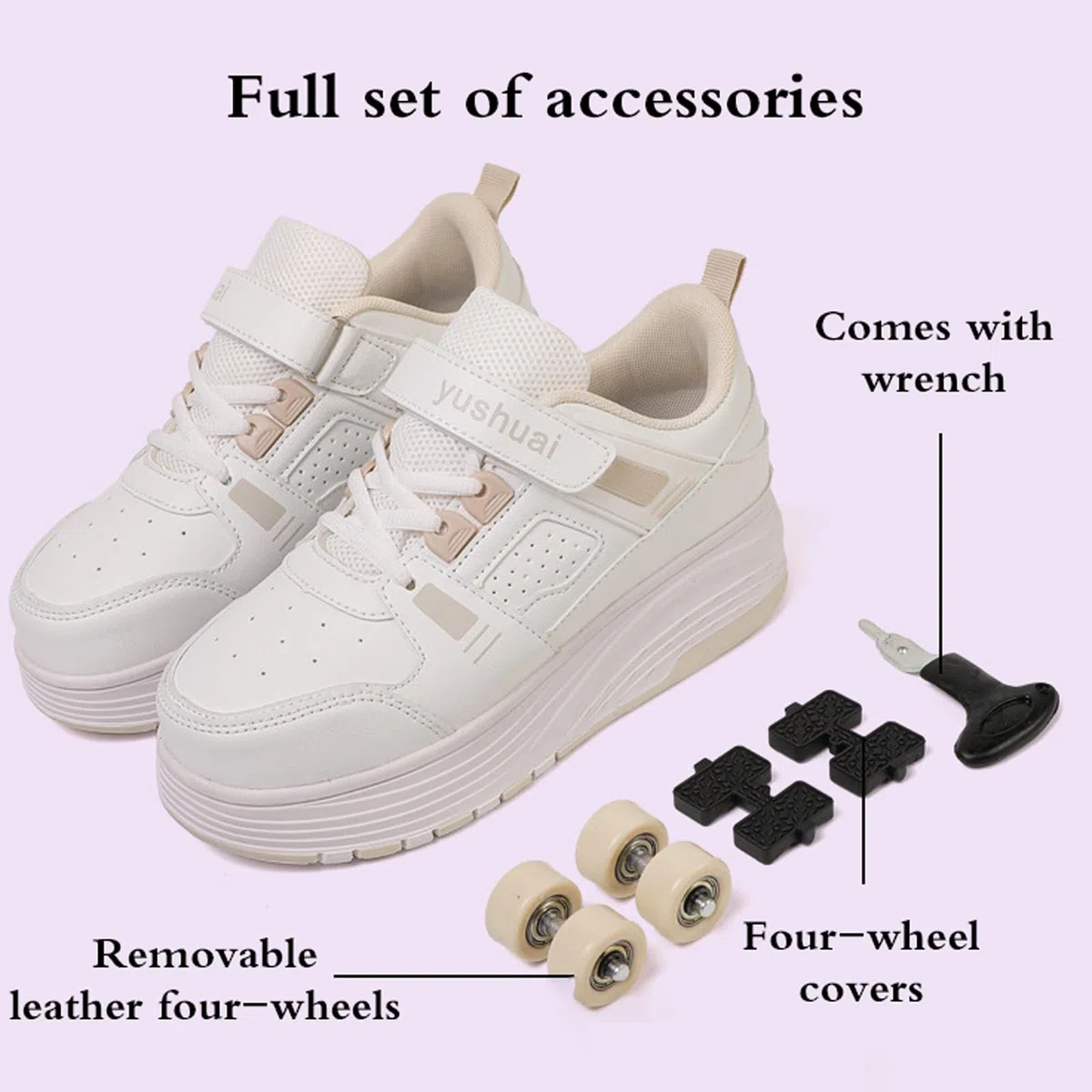 Scarpe Rotelle Bambina,Scarpe con Le Rotelle,Scarpe da Ginnastica da Pattini,con Ruote Retrattili Automatiche,Traspirante,Universali per Ragazzi E Ragazze