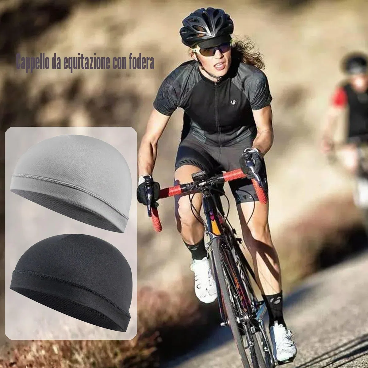 Cuffia da Ciclismo Bandana Sportivo Estivo Traspirante per Uomo e Donna