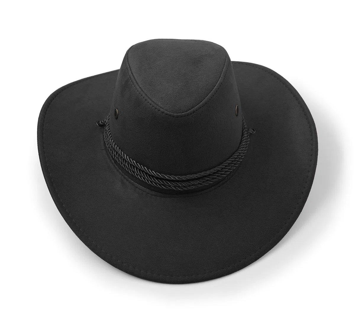 Cappello da cowboy, cappello da sole in finta pelle scamosciata, cappello da viaggio, cappello occidentale, protezione solare all'aperto