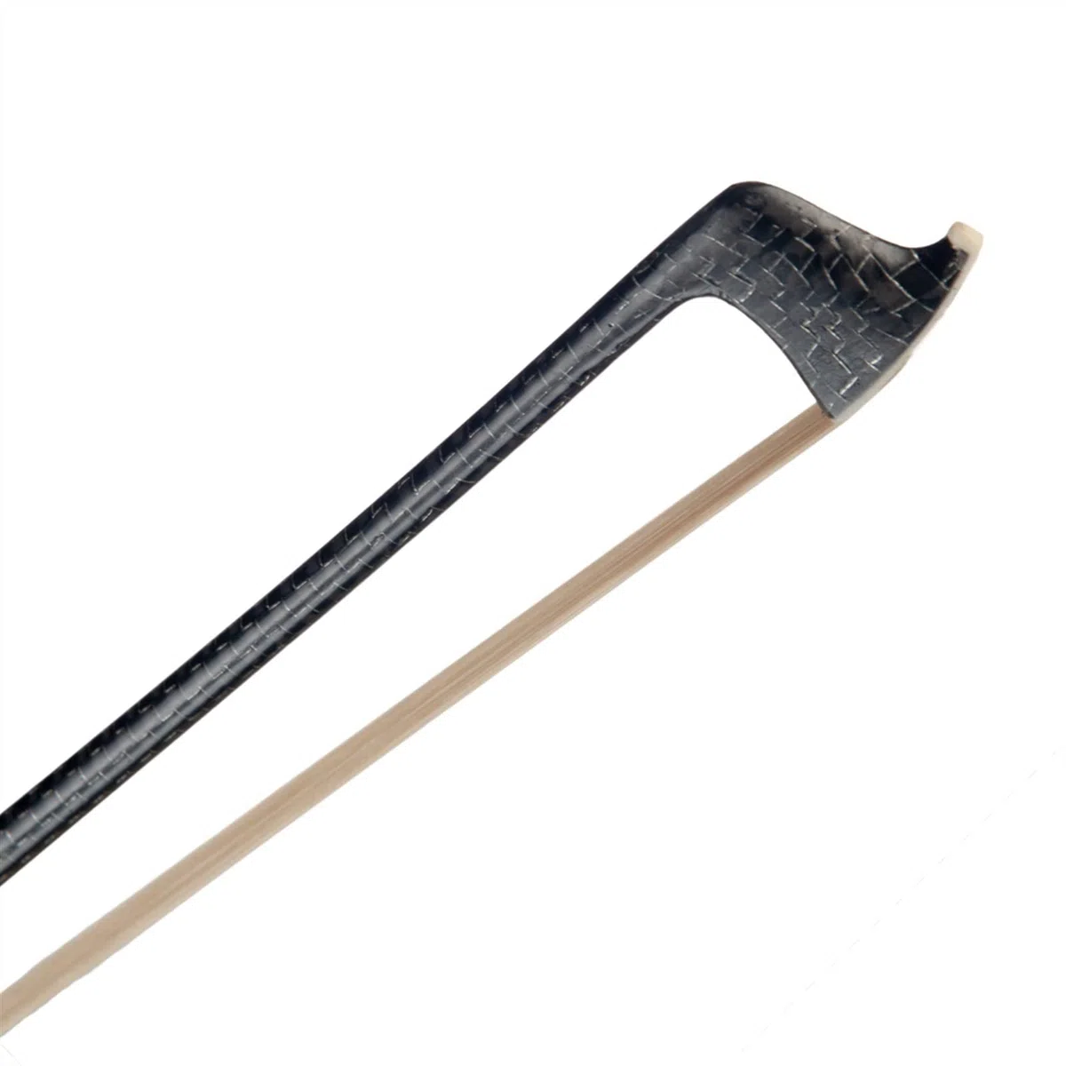 TSTS Viola Bow 16 "Viola In Fibra Di Carbonio Fiocco Griglia In Fibra Di Carbonio Fibra Di Carbonio Stick White Harhar W/Bue Corno Rana Durevole Fiocco professionale violino