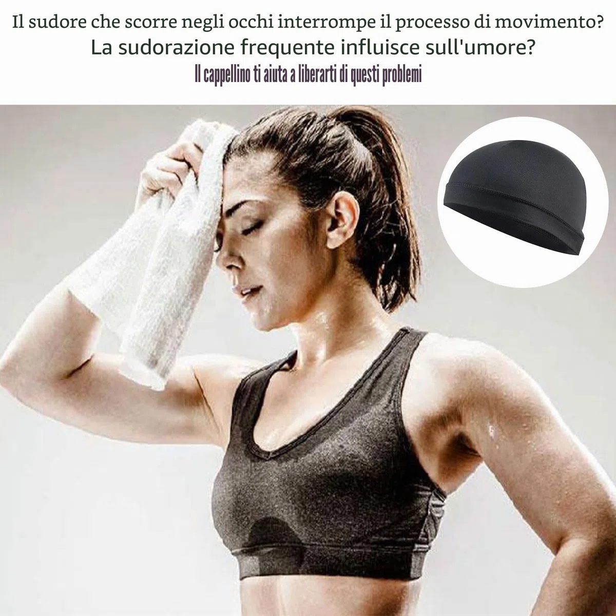 Cuffia da Ciclismo Bandana Sportivo Estivo Traspirante per Uomo e Donna