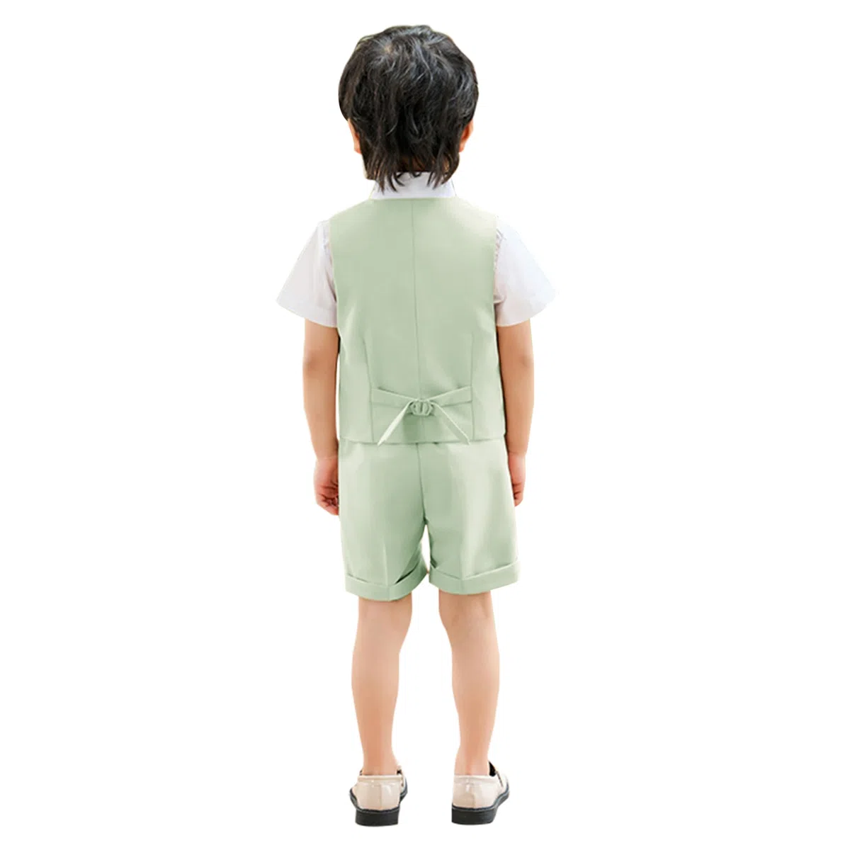 LOLANTA Completo Estivo per Ragazzi, Set di Gilet Doppiopetto, Abbigliamento Elegante per Cerimonia 2-11 Anni
