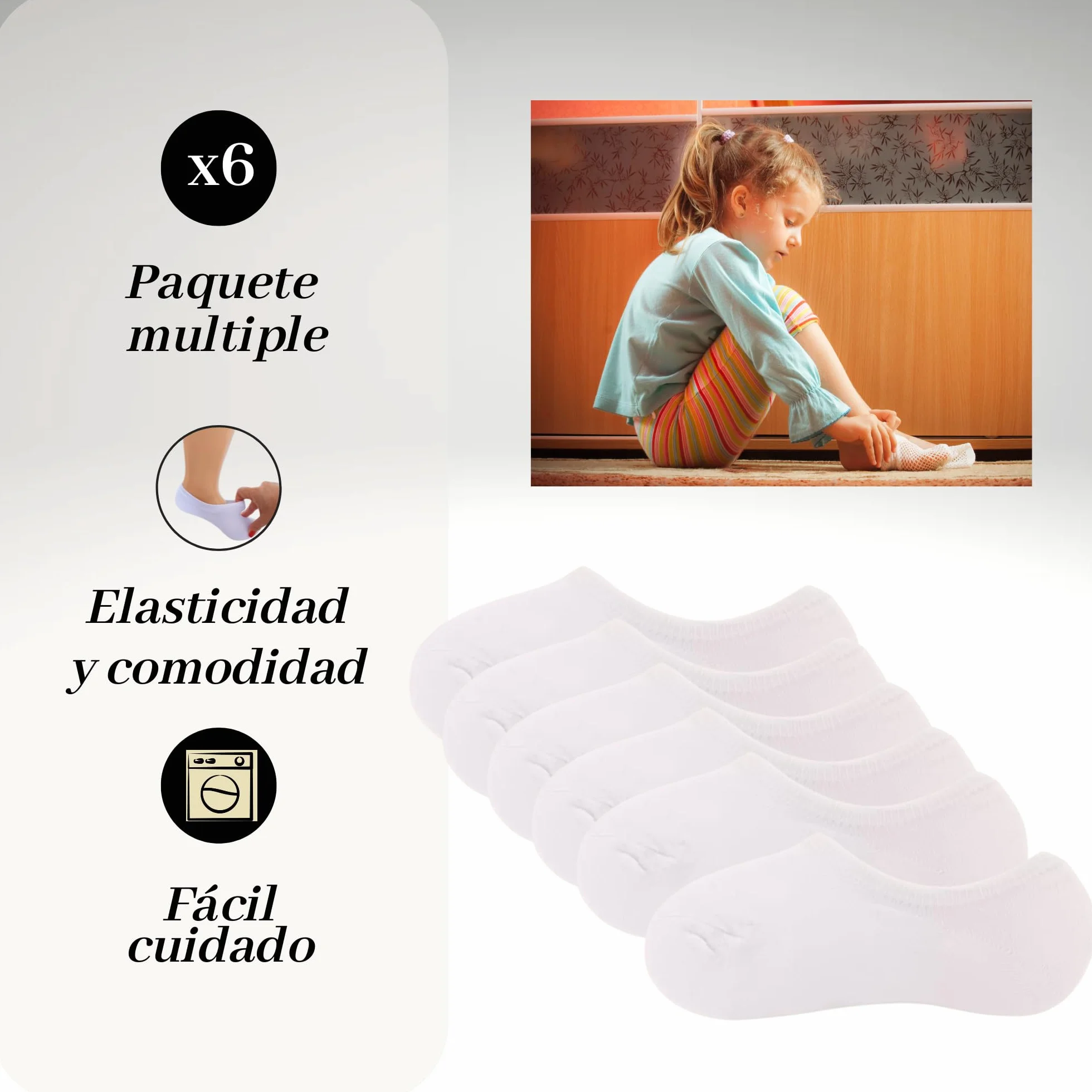 Calzini invisibili bambino/ragazza, in puro cotone calze corte, calze traspiranti morbide, antiscivolo-silicone per ogni occasione socks-pinkis-corti-sport