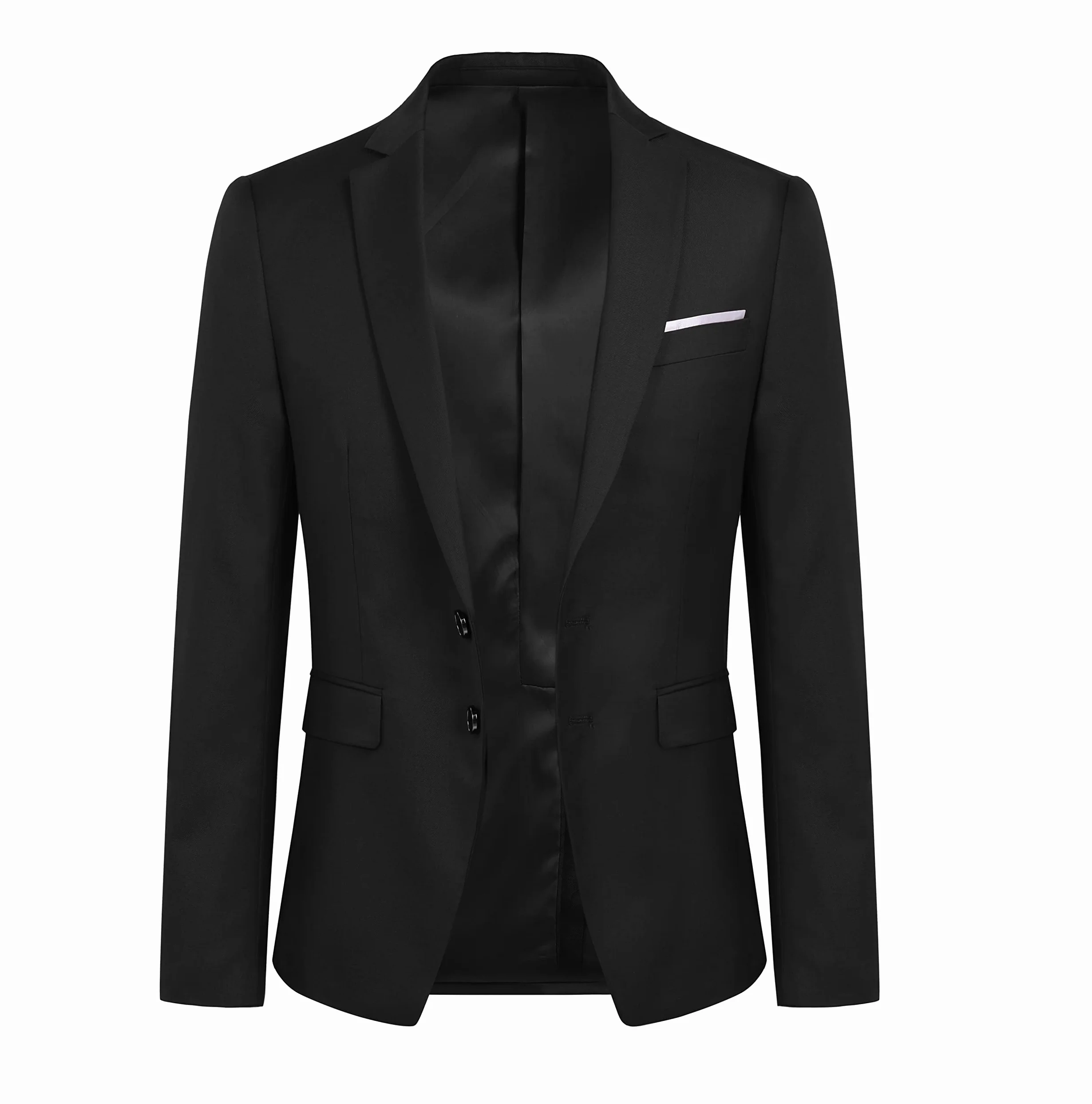 YOUTHUP Blazer da Uomo Giacca da Abito con 2 Bottoni Formale Monopetto Slim Fit Elegante Giacche da Smoking