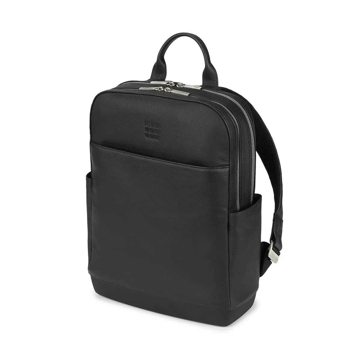 Moleskine Classic Pro Backpack in Pelle, Zaino Professionale da Ufficio, Zaino Porta Pc per Laptop, iPad, Notebook fino a 15'', Zainetto da Lavoro per Uomo, Dimensioni 43 x 33 x 14 cm, Nero
