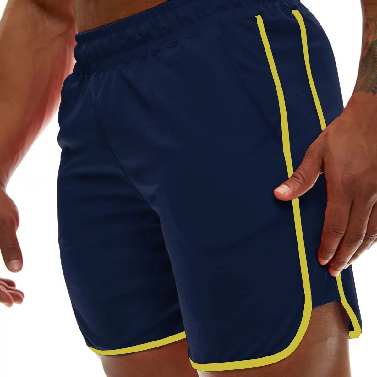 Genfien Pantaloncini Sportivi da Uomo Allenamento Fitness Shorts Jogging Pantaloncini Asciugatura Veloce Traspirante Leggero Sportivi Shorts