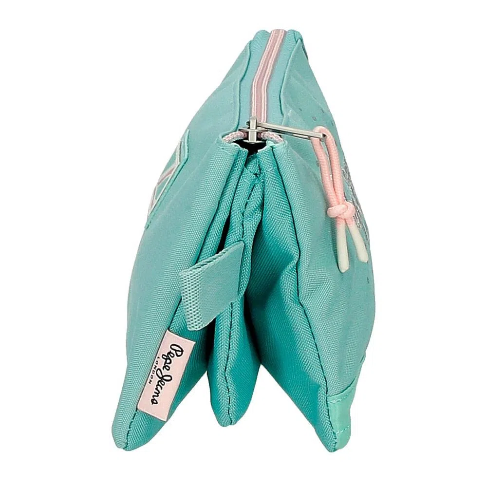 Pepe Jeans Jane Astuccio triplo blu 22 x 12 x 5 cm poliestere