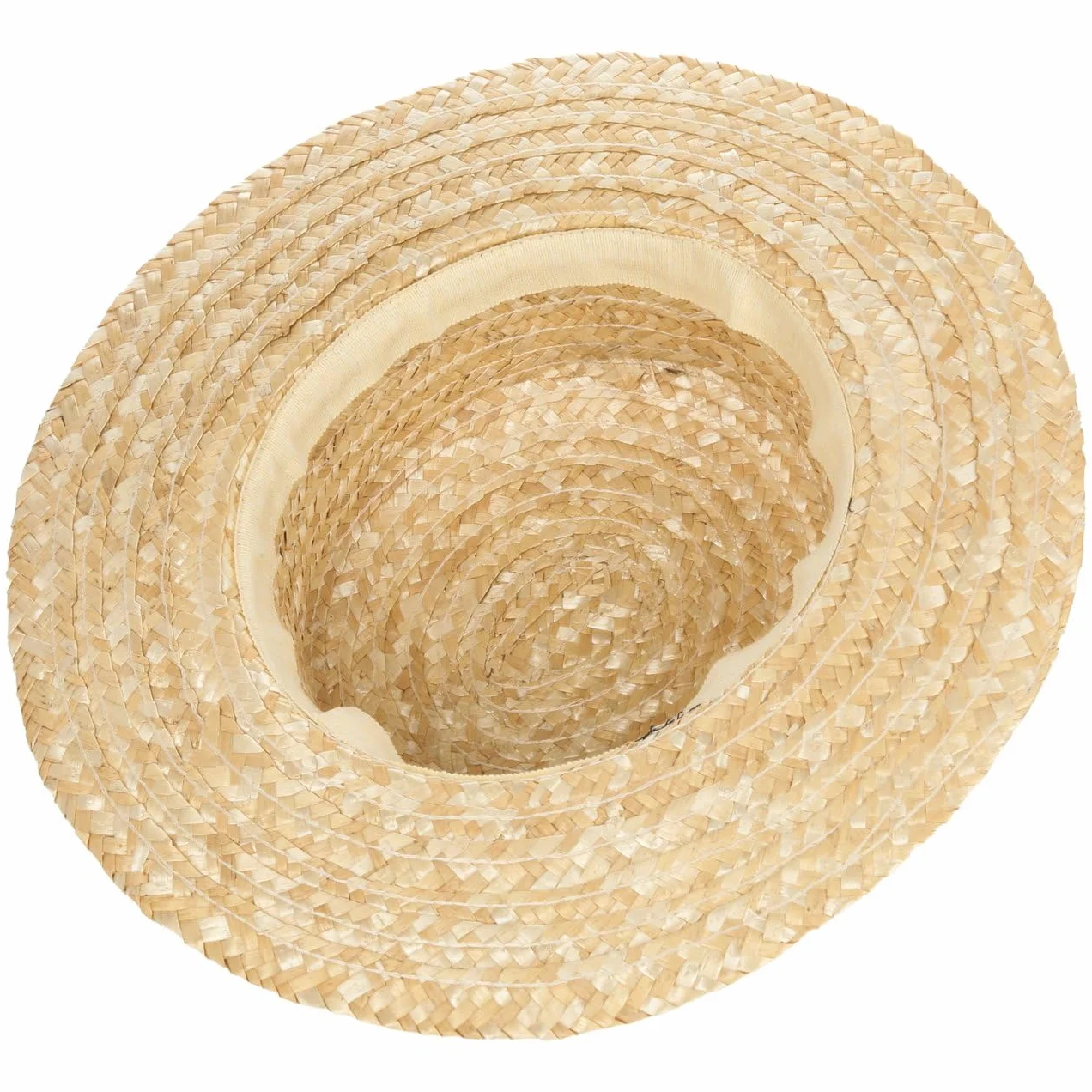LIPODO Boater Paglietta Donna Uomo Made in Italy Cappello da Sole in Paglia di frumento Cappello da gondoliere Copricapo con Fascia in Gros-Grain Primavera Estate