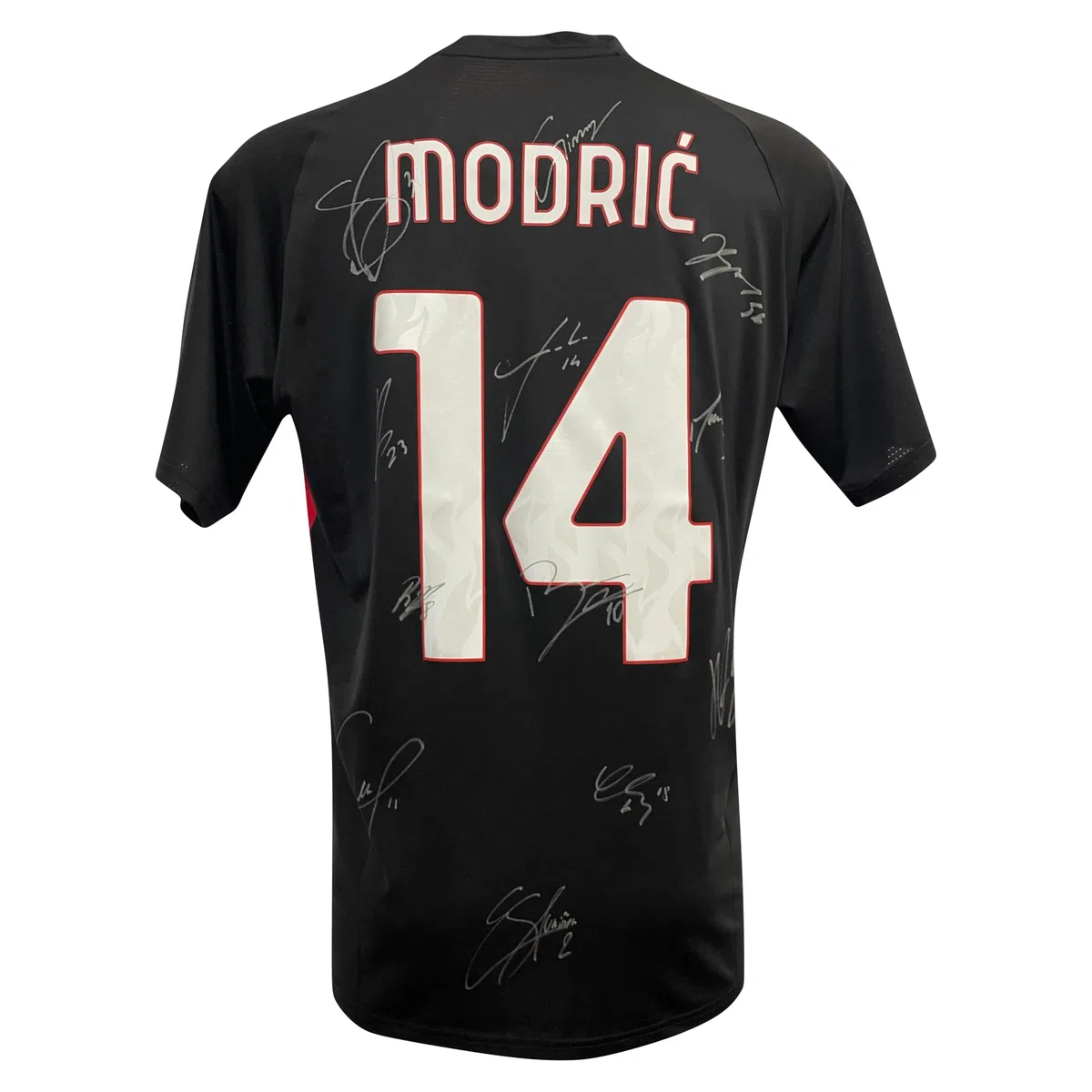 MAESTRI DEL CALCIO Maglia Allenamento Nera Modric 14 Autografata