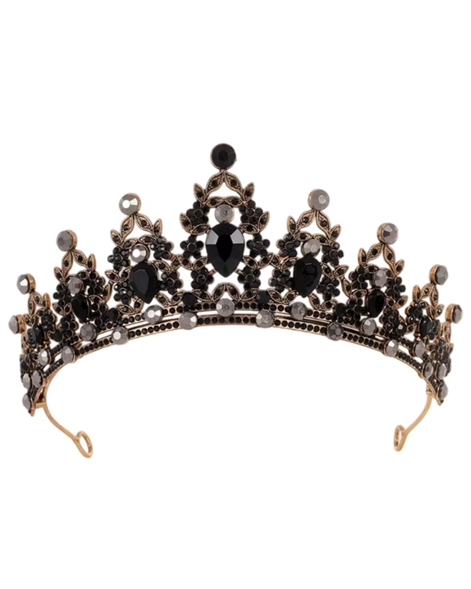 Corona Regina Oro antico,regolabile,facile da pulire,stile barocco,adatto per decorazioni a corona per matrimoni,balli di fine anno,Halloween e feste