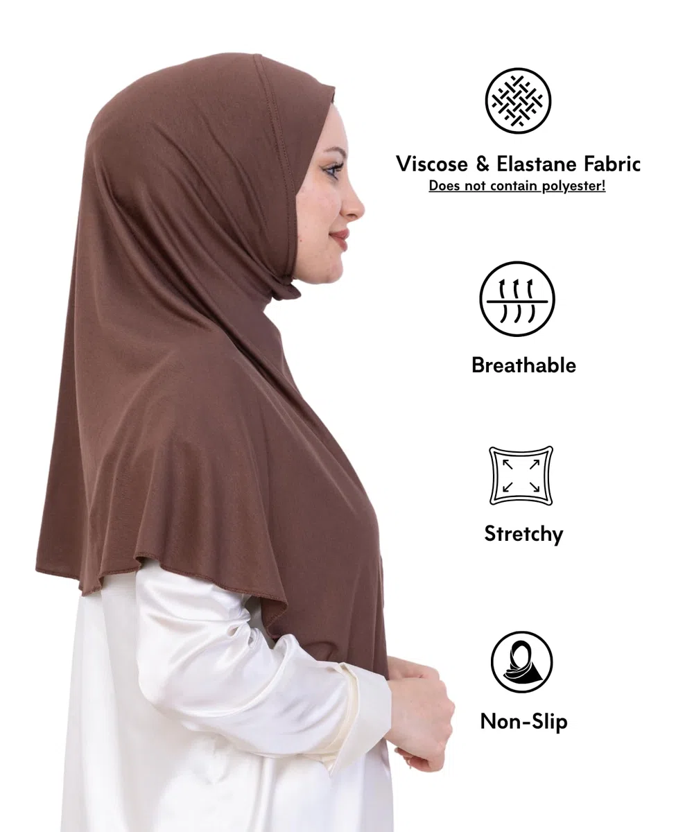 Prien Hijab pronto per le donne, turbante istantaneo musulmano di un pezzo, facile da indossare sciarpa a testa lunga, vestiti islamici turchi per Abaya