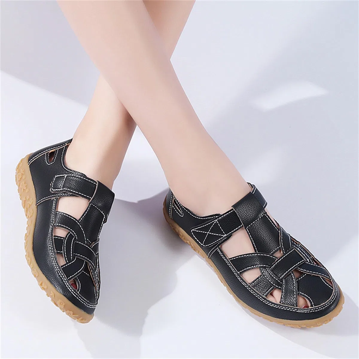 Sandali Chiusi Davanti Donna Estive Eleganti con Zeppa Leggere Comodi Sandali Ortopedici Chiuse Moda Sandalo con Strappo Bassi Antiscivolo Morbido Scarpe da Camminata Sandalo Sportivo Trekking 2025