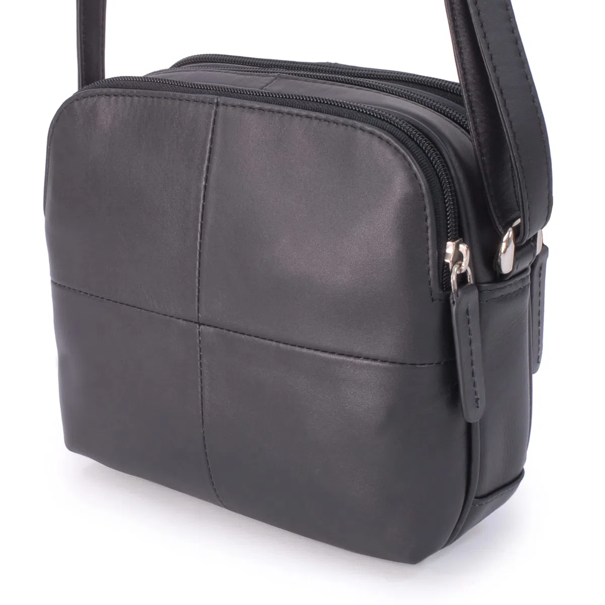 VISCONTI - Borsa a Tracolla Piccola in Vera Pelle - Borsetta Donna - Borsa a Mano con Tracolla Regolabile - 18939 Holly