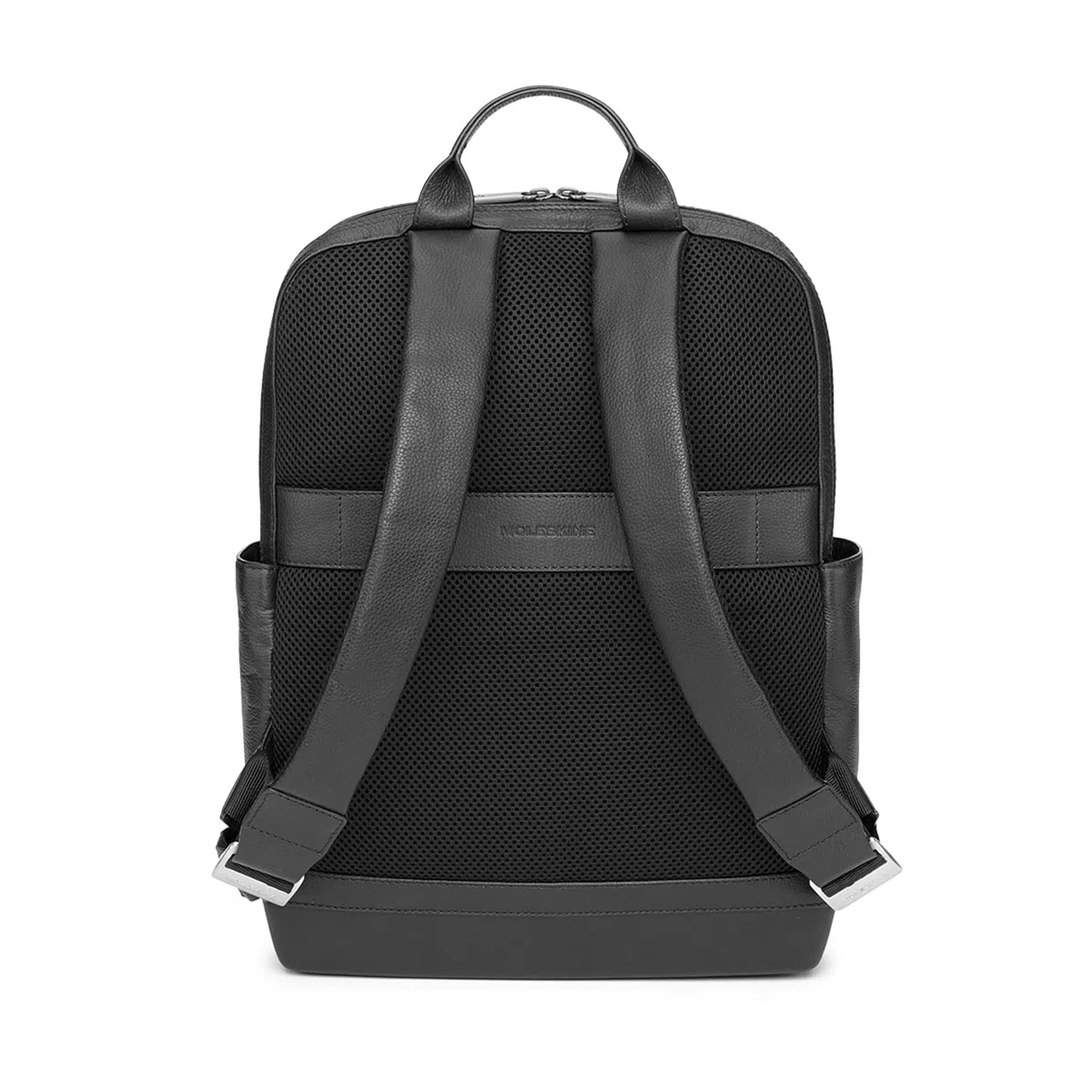 Moleskine Classic Pro Backpack in Pelle, Zaino Professionale da Ufficio, Zaino Porta Pc per Laptop, iPad, Notebook fino a 15'', Zainetto da Lavoro per Uomo, Dimensioni 43 x 33 x 14 cm, Nero