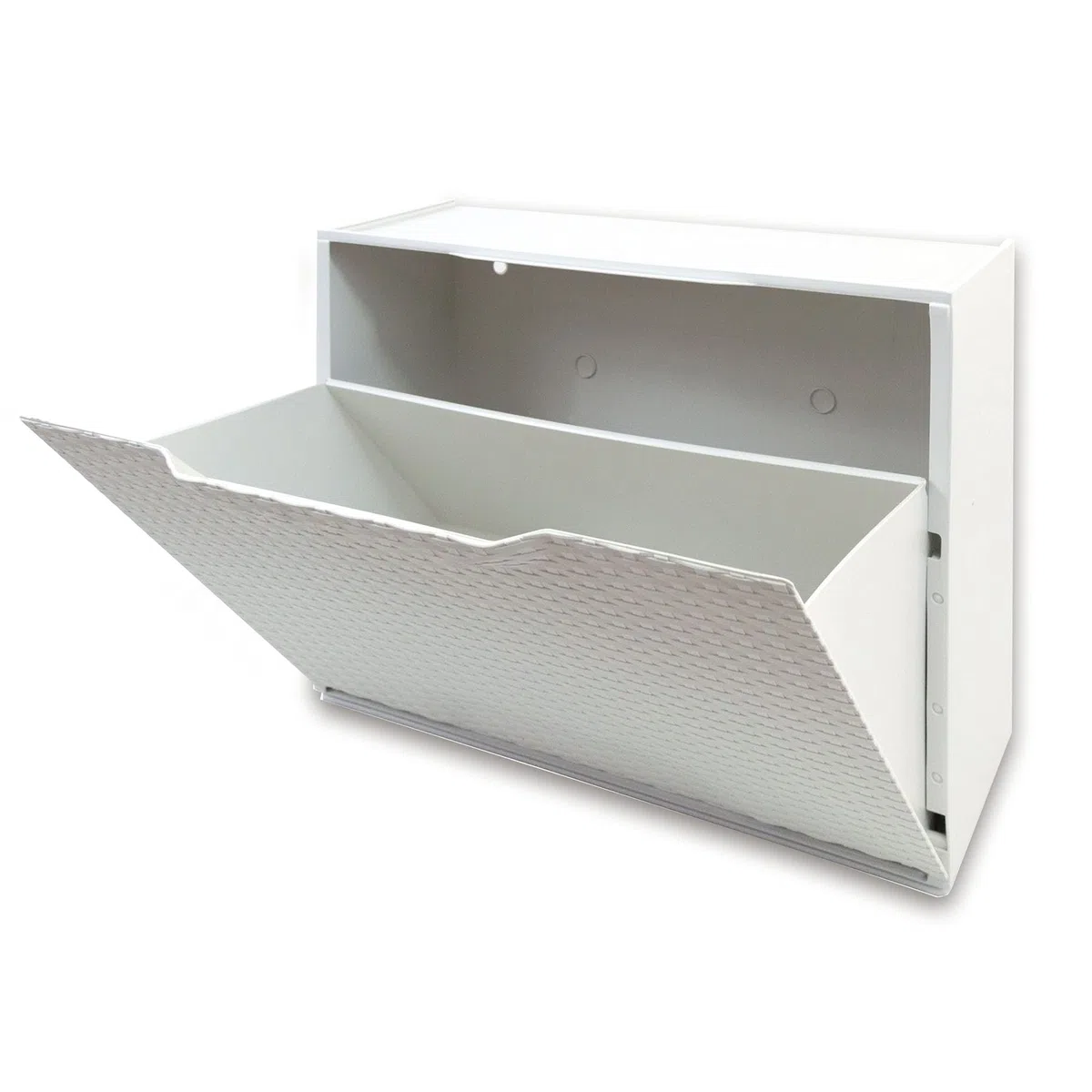 Art Plast U50/FRW Scarpiera in plastica, Effetto Rattan, Bianco