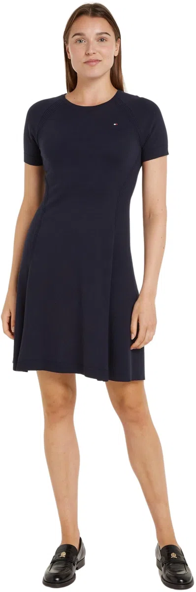 Tommy Hilfiger Abito Donna Midi Dress Maniche Corte