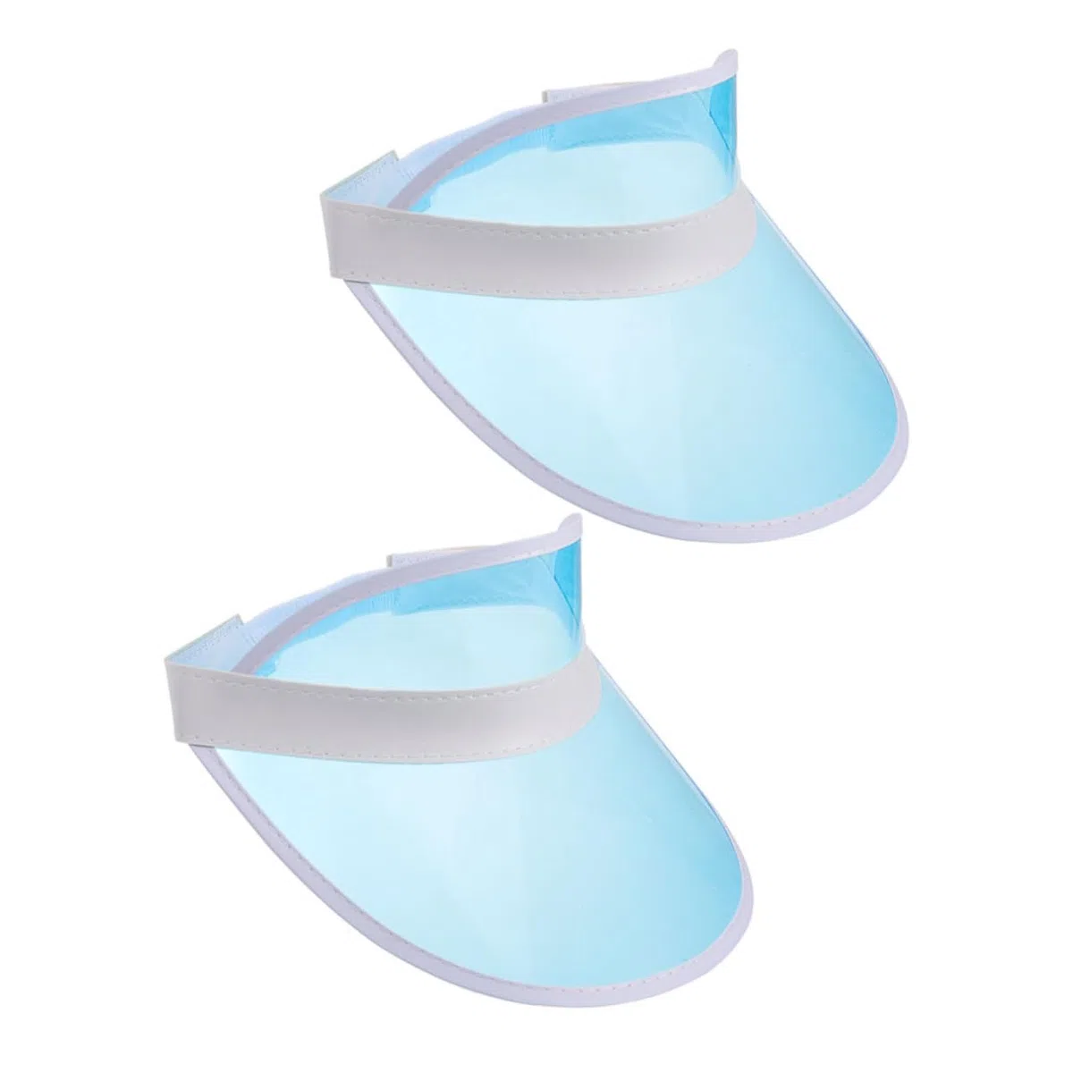 Toddmomy 8pezzi Cappellino Visiera Trasparente per Sole Protezione UV Estivi per Sport e attività all Colori
