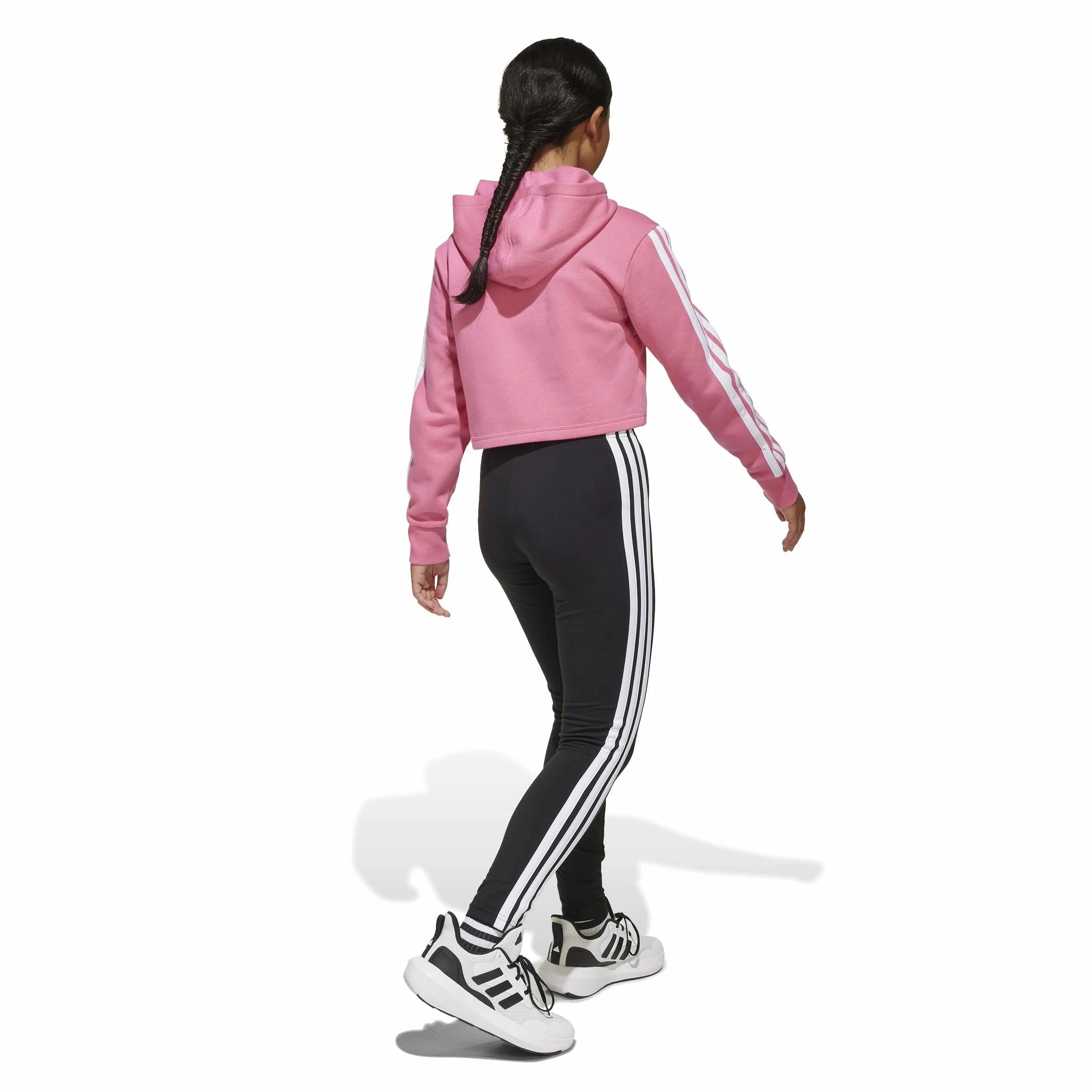 adidas Seasonal Essentials Tiberio 3 Stripes Fleece Leggings Set TUTA Bambine e ragazze