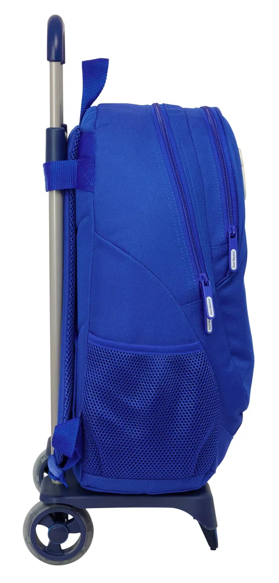 safta Real Madrid - Zaino scuola con carrello, ideale per bambini di diverse età, comodo e versatile, qualità e resistenza, 33 x 15 x 43 cm