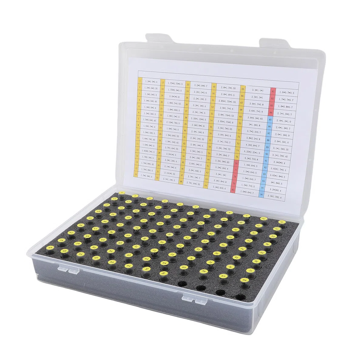 Kit di Riparazione O-ring per Orologi 96 Misure Guarnizioni in Gomma Premium per Orologi 960 Pezzi per Varie attività di Riparazione