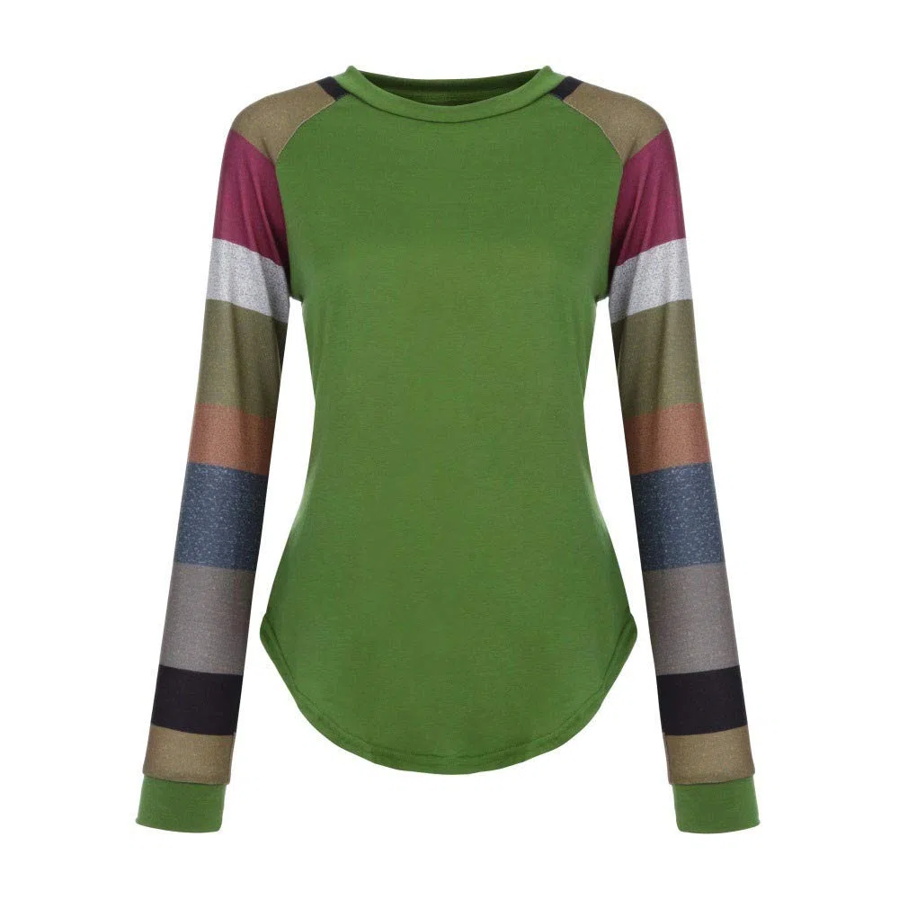 Felpa Camicetta Donna Manica Lunga Cravatta Pullover Donna Casual Top