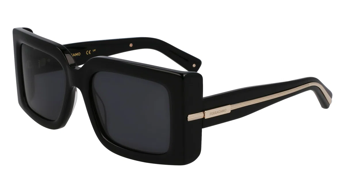 GAFAS FERRAGAMO - SF2032S C: BLACK/EYE SIZE: 55 BRIDGE: 19 HORIZONTAL MEASUREMENT: 55 VERTICAL MEASUREMENT: 42,8 Cura della persona e salute