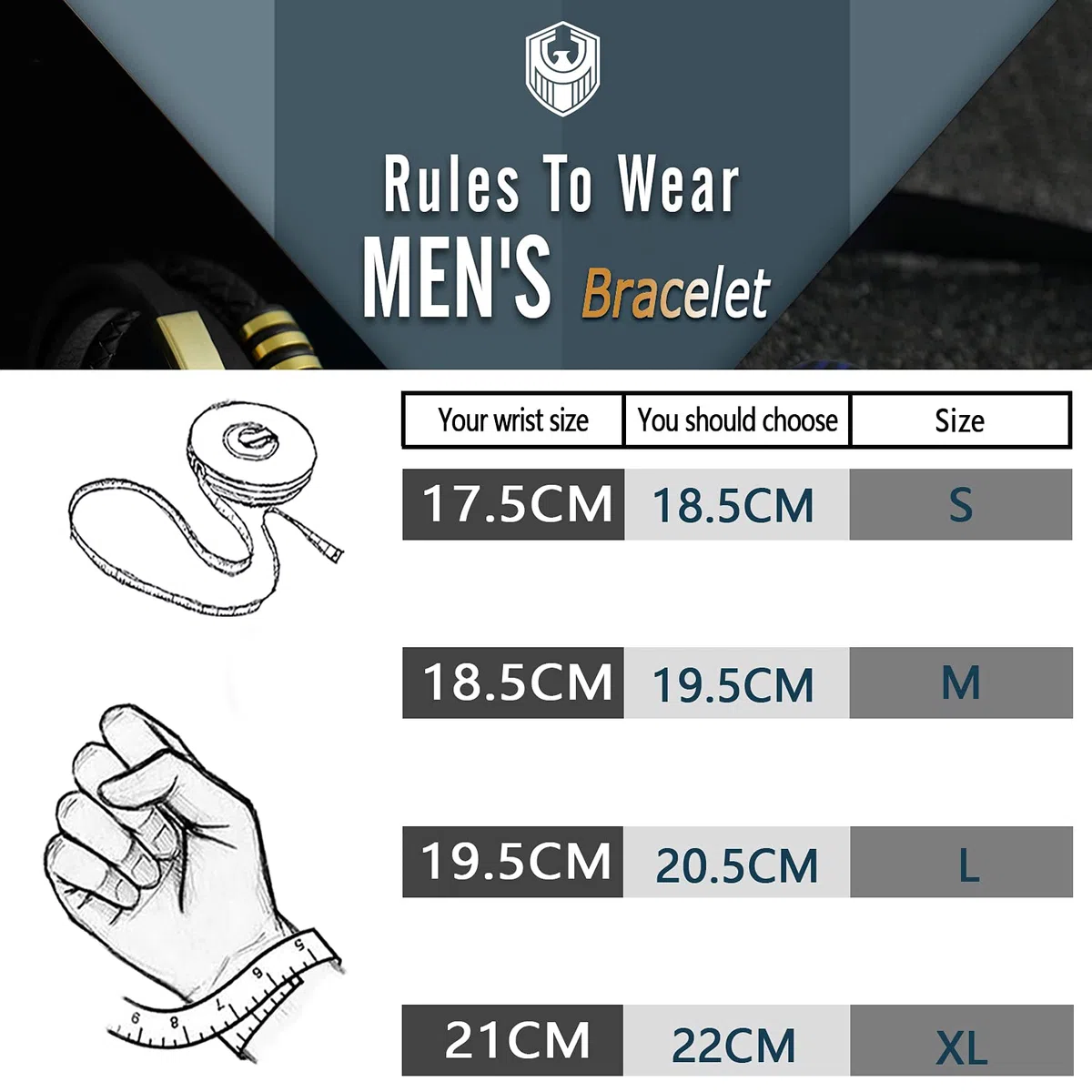 Bracciale Uomo Pelle Classico Cuoio Braccialetto Uomo con Calamita Fibbia in Acciaio Inossidabile ed Esclusivo Portagioie per Braccialetti l'idea di Regali