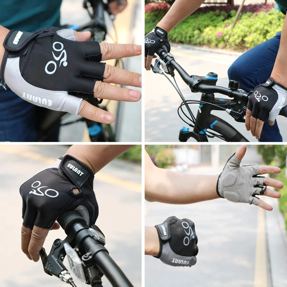 ONTYZZ Guanti da Bicicletta 1 Paio Unisex Traspirante Antiscivolo Guanti Sportivi