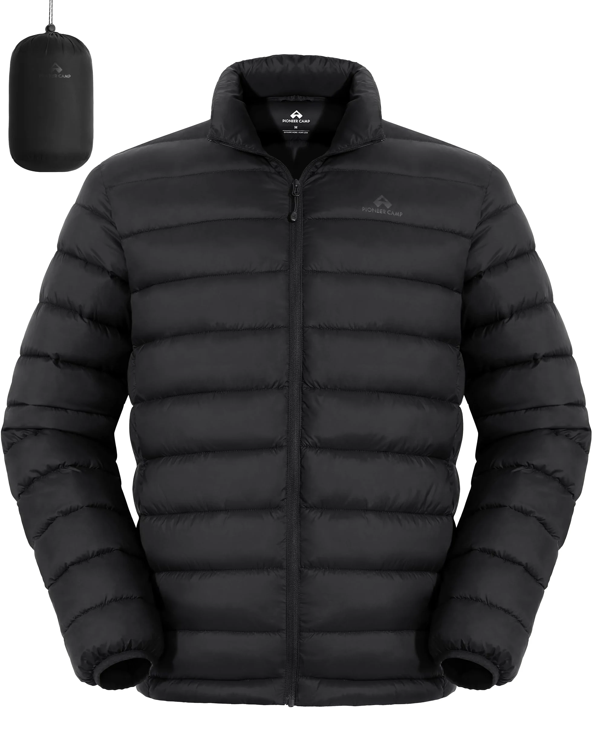 Pioneer Camp Giacca trapuntata, da uomo, leggera, calda, in stile piumino, impermeabile, antivento, con 4 tasche, pieghevole, per il tempo libero, escursioni e viaggi