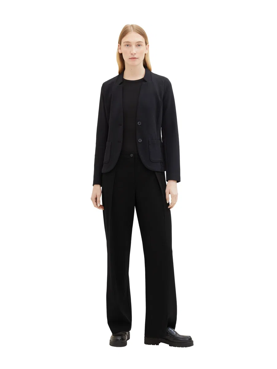 Tom Tailor 1043867 Cosy Blazer con Tasche Donna