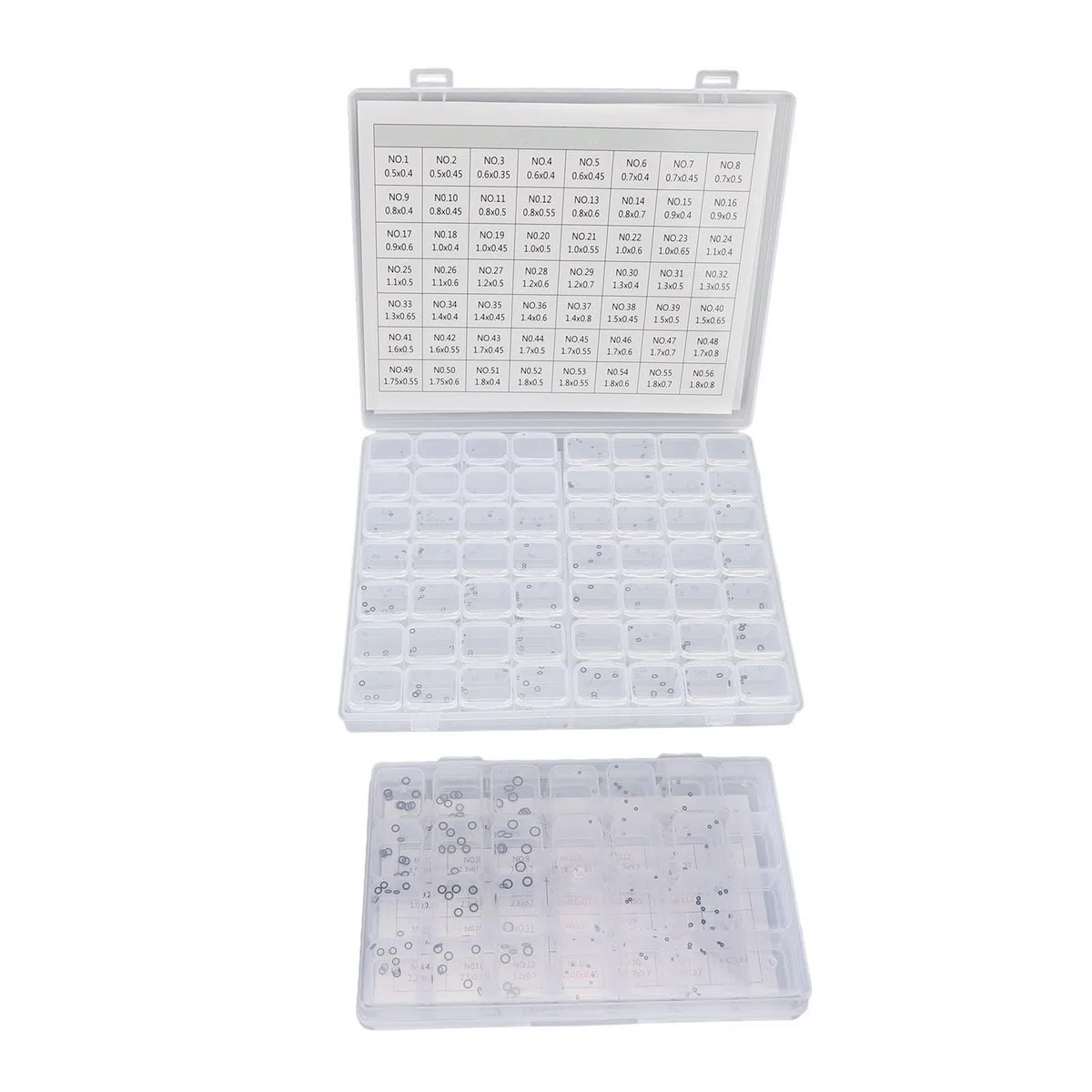 Kit di Riparazione Resistente All'acqua con O-ring per di Orologi in Gomma, Dimensioni Multiple per la Manutenzione Dell'orologio, 800 Anelli di Gomma