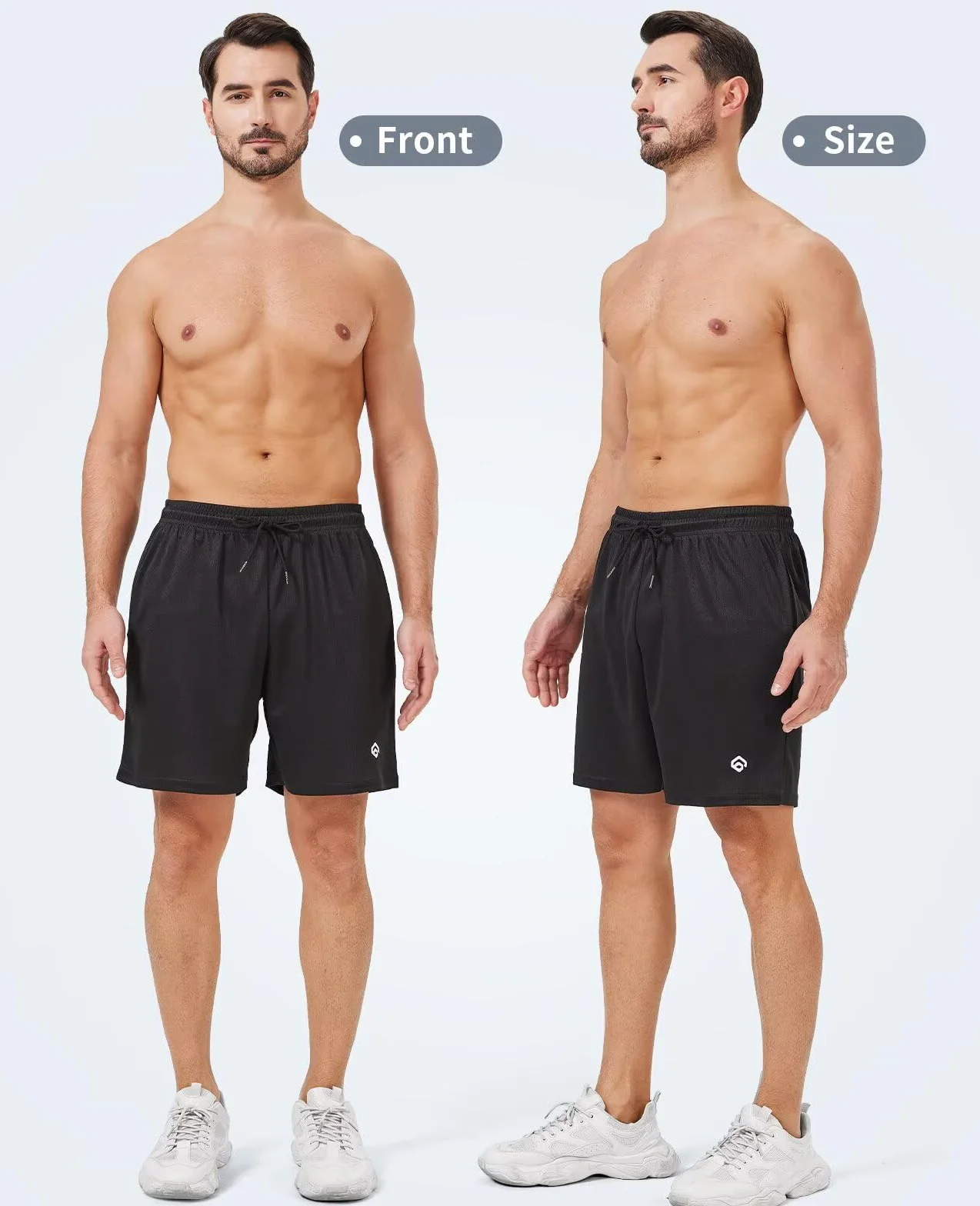 lomsoe Confezione da 5 pantaloncini sportivi da uomo da 12,7 cm, pantaloncini da corsa in rete ad asciugatura rapida, leggeri, da palestra con tasche, Nero, nero, grigio scuro, blu navy, grigio chiaro