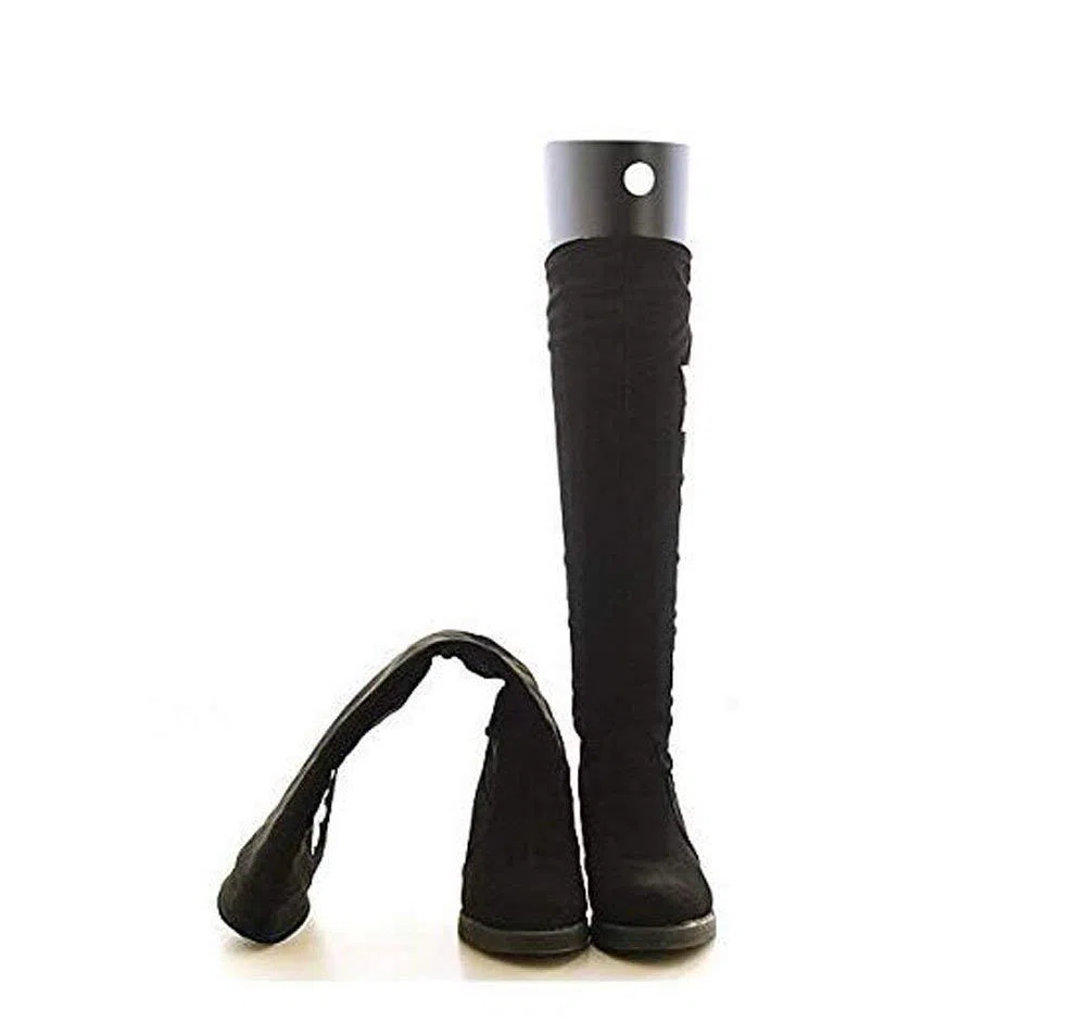 2 paia di supporti in plastica per stivali, inserti in forma, per stivali di supporto alto, per scarpe da uomo e donna (22 cm)