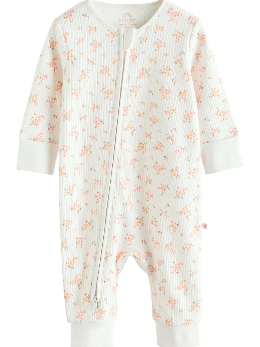 NEXT Bambina Confezione da 5 Tutine per Neonati con Zip bidirezionale