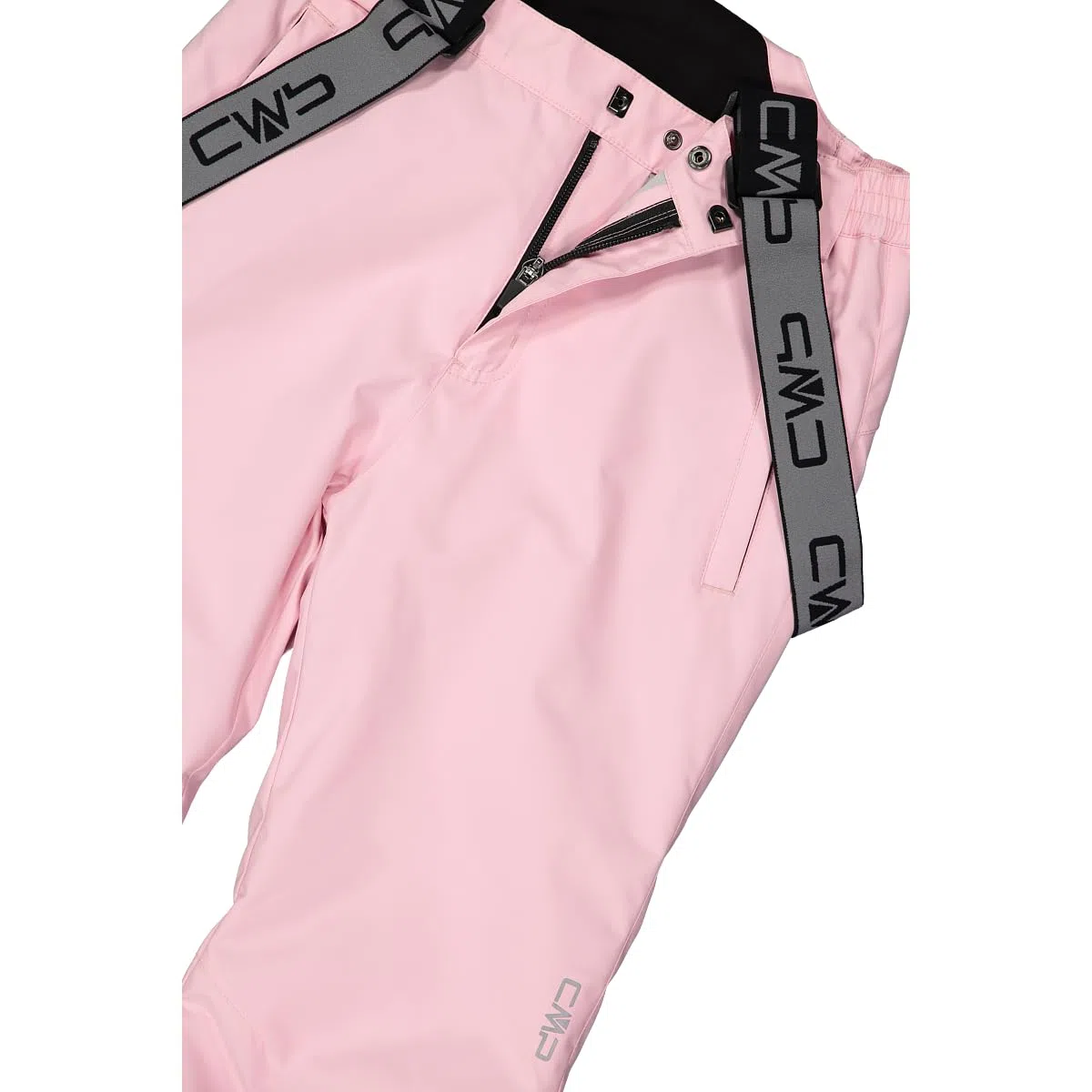 CMP Clima Protect - Pantaloni da sci per bambini, con bretelle rimovibili, colore: rosa